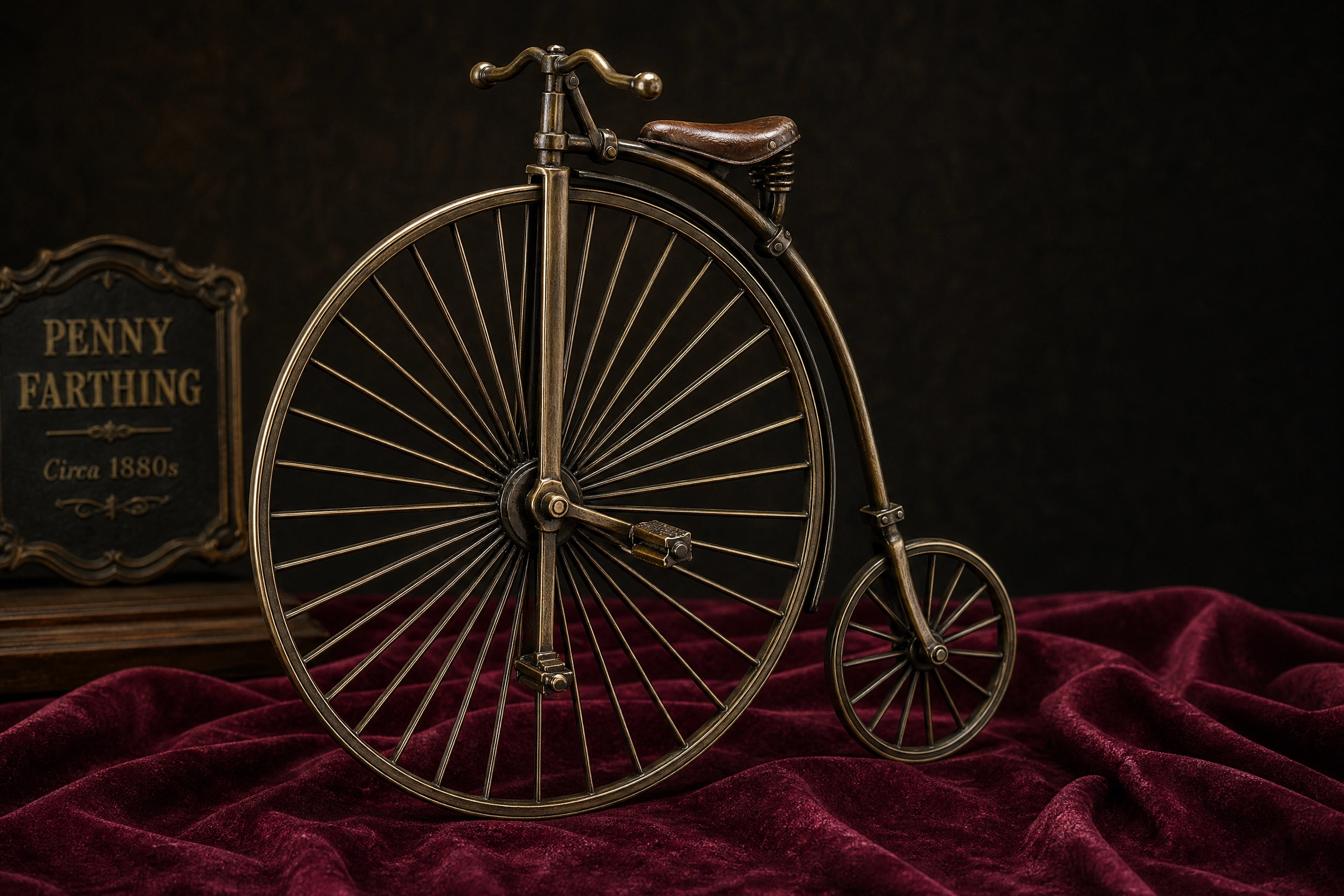 Vintage Penny Farthing Replica Model