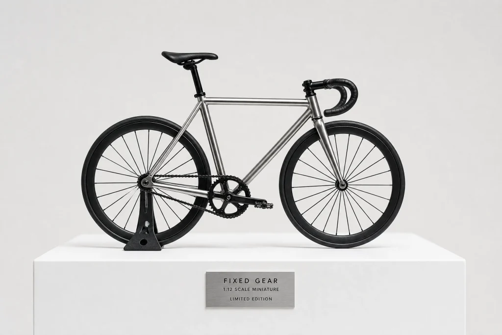 Fixed Gear Track Bike Miniature 1:12