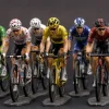 Hand-Painted Cycling Art Figure Set