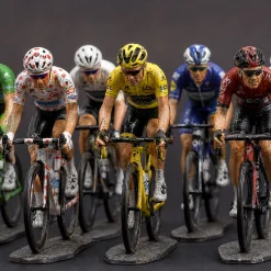 Hand-Painted Cycling Art Figure Set