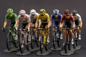 Hand-Painted Cycling Art Figure Set