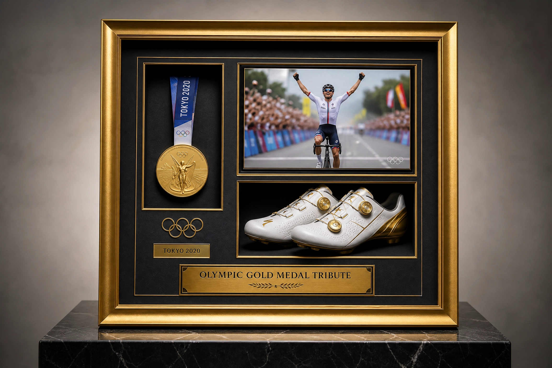 Olympic Gold Medal Cycling Tribute Set